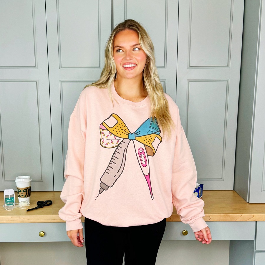 bow sweatshirt
